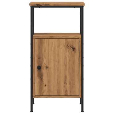 vidaXL Κομοδίνο τεχνίτης Δρυς 41x31x80cm από Επεξεργασμένο Ξύλο 1 τεμ.