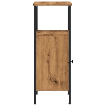 vidaXL Κομοδίνο τεχνίτης Δρυς 41x31x80cm από Επεξεργασμένο Ξύλο 1 τεμ.