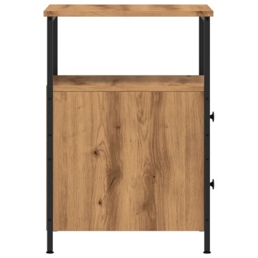 vidaXL Κομοδίνο τεχνίτης Δρυς 34x35,5x50cm από Επεξεργασμένο Ξύλο 1 τεμ.