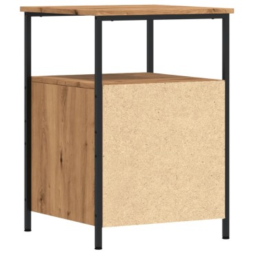 vidaXL Κομοδίνο τεχνίτης Δρυς 34x35,5x50cm από Επεξεργασμένο Ξύλο 1 τεμ.