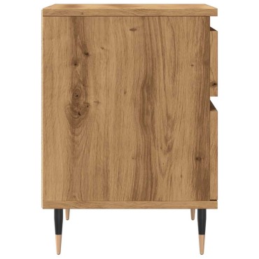 vidaXL Κομοδίνα 2 τεμ. τεχνίτης Δρυς 40x35x50cm από Επεξεργ Ξύλο