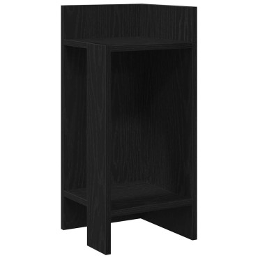 vidaXL Τραπεζάκι με ράφι mαύρο 25,5x27x60cm 1 τεμ.