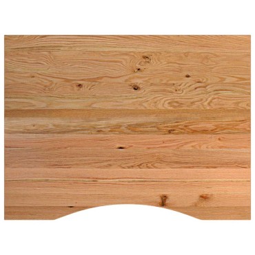 vidaXL Πάγκος Εργασίας Ανοιχτό Καφέ 80x60x(71,5-98) cm Μασίφ Ξύλο Δρυς