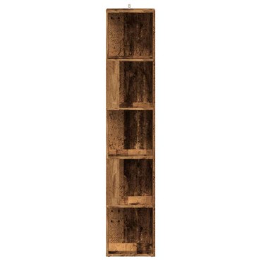 vidaXL Ντουλάπι Γωνία Παλιό Ξύλο 33x33x165cm από Μοριοσανίδα 1 τεμ.