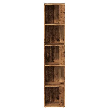 vidaXL Ντουλάπι Γωνία Παλιό Ξύλο 33x33x165cm από Μοριοσανίδα 1 τεμ.