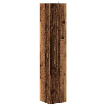 vidaXL Ντουλάπι Γωνία Παλιό Ξύλο 33x33x165cm από Μοριοσανίδα 1 τεμ.