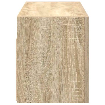 vidaXL ντουλάπι τοίχου μπάνιου Δρυς sonoma 60x25x30cm Μηχανική ξυλεία