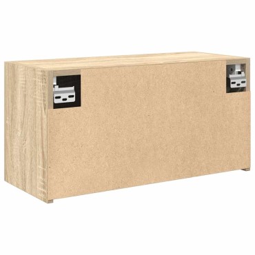 vidaXL ντουλάπι τοίχου μπάνιου Δρυς sonoma 60x25x30cm Μηχανική ξυλεία