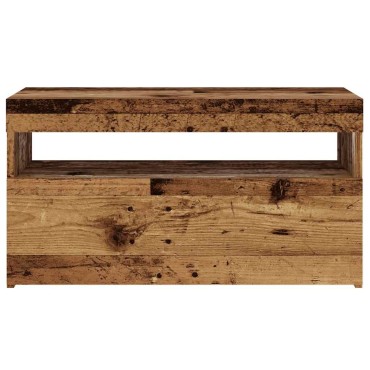 vidaXL Έπιπλο Τηλεόρασης LED Όψη Παλαιού Ξύλου 75x35x40cm Επεξ. Ξύλο