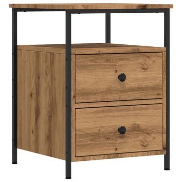 vidaXL Κομοδίνο τεχνίτης Δρυς 44x45x60cm από Επεξεργασμένο Ξύλο 1 τεμ.