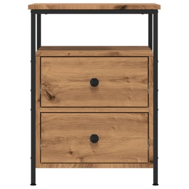 vidaXL Κομοδίνο τεχνίτης Δρυς 44x45x60cm από Επεξεργασμένο Ξύλο 1 τεμ.