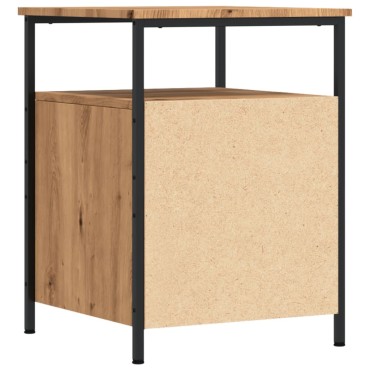 vidaXL Κομοδίνο τεχνίτης Δρυς 44x45x60cm από Επεξεργασμένο Ξύλο 1 τεμ.