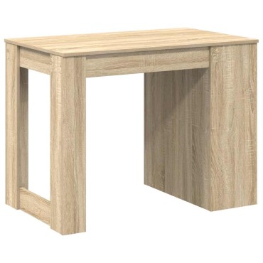 vidaXL Γραφείο με συρτάρι και ράφι Δρυς sonoma 102x62x77,5cm