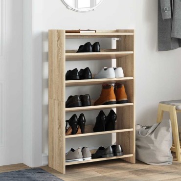 vidaXL Παπουτσοθήκη sonoma Δρυς 60x25x100cm Επεξεργασμένο Ξύλο