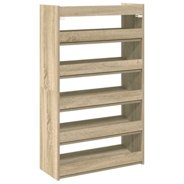vidaXL Παπουτσοθήκη sonoma Δρυς 60x25x100cm Επεξεργασμένο Ξύλο