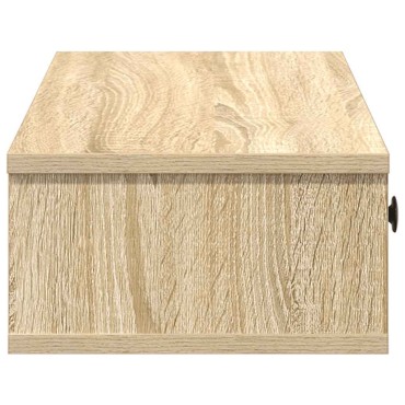 vidaXL Ράφι τοίχου με συρτάρια Δρυς sonoma 60x28x15cm 1 τεμ.