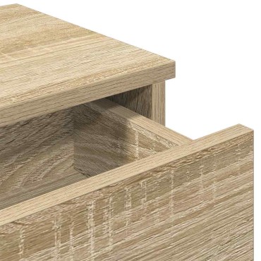 vidaXL Ράφι τοίχου με συρτάρια Δρυς sonoma 60x28x15cm 1 τεμ.