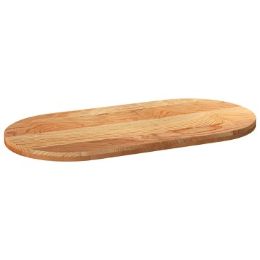 vidaXL Επιτραπέζια επιφάνεια Ανοιχτό Καφέ 120x60x4cm Ξύλο Δρυός Οβάλ