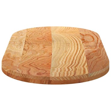 vidaXL Επιτραπέζια επιφάνεια Ανοιχτό Καφέ 120x60x4cm Ξύλο Δρυός Οβάλ