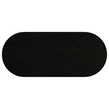 vidaXL Επιτραπέζια επιφάνεια Σκούρο Καφέ 140x60x2cm Ξύλο Δρυός Οβάλ