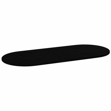vidaXL Επιτραπέζια επιφάνεια Σκούρο Καφέ 140x60x2cm Ξύλο Δρυός Οβάλ