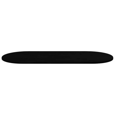 vidaXL Επιτραπέζια επιφάνεια Σκούρο Καφέ 140x60x2cm Ξύλο Δρυός Οβάλ