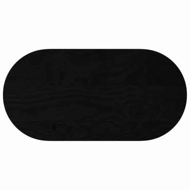 vidaXL Επιτραπέζια επιφάνεια Σκούρο Καφέ 80x40x2cm Ξύλο Δρυός Οβάλ