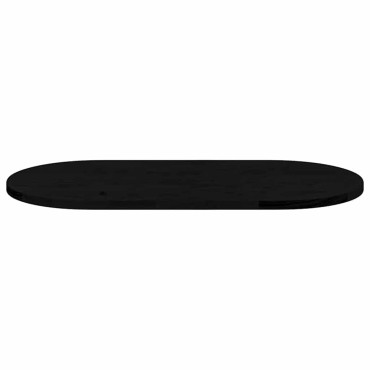 vidaXL Επιτραπέζια επιφάνεια Σκούρο Καφέ 80x40x2cm Ξύλο Δρυός Οβάλ