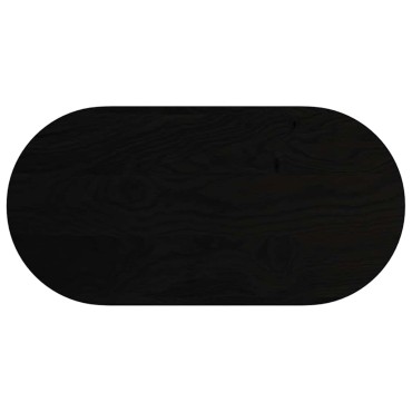 vidaXL Επιτραπέζια επιφάνεια Σκούρο Καφέ 100x50x4cm Ξύλο Δρυός Οβάλ