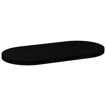 vidaXL Επιτραπέζια επιφάνεια Σκούρο Καφέ 100x50x4cm Ξύλο Δρυός Οβάλ
