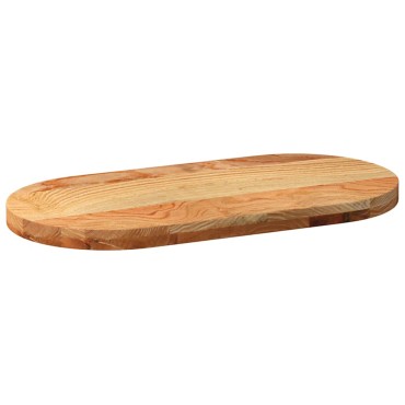 vidaXL Επιτραπέζια επιφάνεια Ανοιχτό Καφέ 80x40x4cm Ξύλο Δρυός Οβάλ