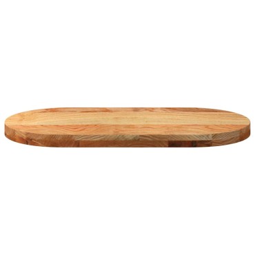 vidaXL Επιτραπέζια επιφάνεια Ανοιχτό Καφέ 80x40x4cm Ξύλο Δρυός Οβάλ