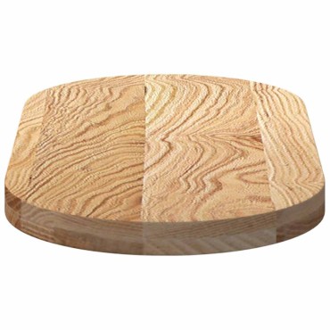 vidaXL Επιτραπέζια επιφάνεια 80x40x4cm από Μασίφ Ξύλο Δρυός Οβάλ