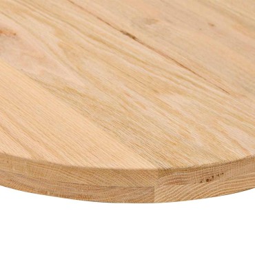 vidaXL Επιτραπέζια επιφάνεια 80x40x4cm από Μασίφ Ξύλο Δρυός Οβάλ