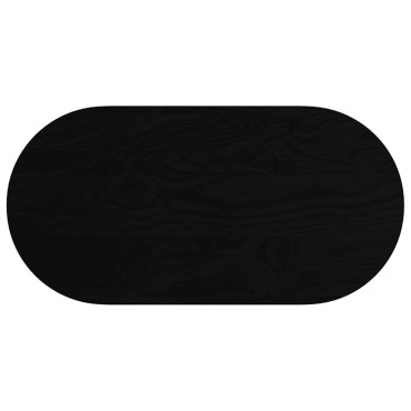 vidaXL Επιτραπέζια επιφάνεια Σκούρο Καφέ 100x50x2cm Ξύλο Δρυός Οβάλ