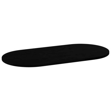 vidaXL Επιτραπέζια επιφάνεια Σκούρο Καφέ 100x50x2cm Ξύλο Δρυός Οβάλ
