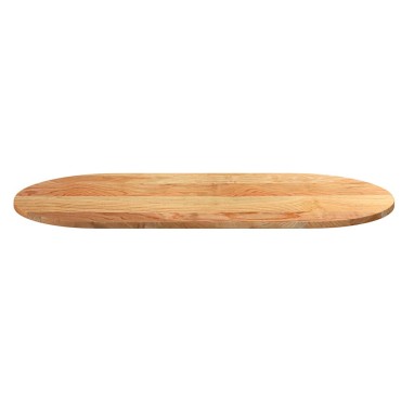 vidaXL Επιτραπέζια επιφάνεια Ανοιχτό Καφέ 120x60x2cm Ξύλο Δρυός Οβάλ