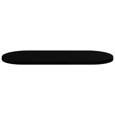 vidaXL Επιτραπέζια επιφάνεια Σκούρο Καφέ 140x60x4cm Ξύλο Δρυός Οβάλ