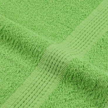 vidaXL Πετσέτες μπάνιου 4 Τεμ Πράσινο Μήλο 100x150 εκ. 360 γρ/μ² Βαμβ.