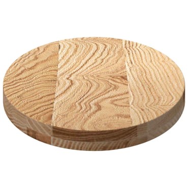 vidaXL Επιτραπέζια επιφάνεια 80x40x4cm από Μασίφ Ξύλο Δρυός Οβάλ