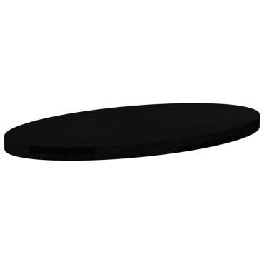 vidaXL Επιτραπέζια επιφάνεια Σκούρο Καφέ 80x40x4cm Ξύλο Δρυός Οβάλ