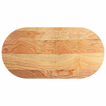 vidaXL Επιτραπέζια επιφάνεια Ανοιχτό Καφέ 100x50x4cm Ξύλο Δρυός Οβάλ