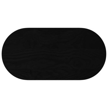 vidaXL Επιτραπέζια επιφάνεια Σκούρο Καφέ 80x40x4cm Ξύλο Δρυός Οβάλ