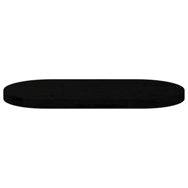vidaXL Επιτραπέζια επιφάνεια Σκούρο Καφέ 80x40x4cm Ξύλο Δρυός Οβάλ