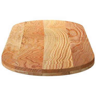 vidaXL Επιτραπέζια επιφάνεια Ανοιχτό Καφέ 140x60x4cm Ξύλο Δρυός Οβάλ