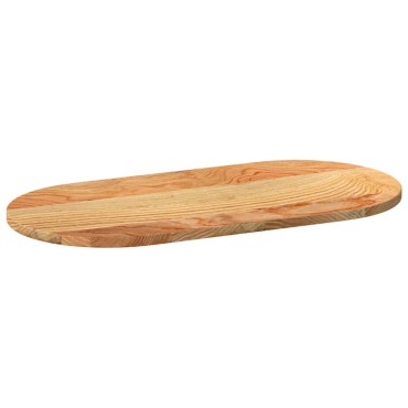 vidaXL Επιτραπέζια επιφάνεια Ανοιχτό Καφέ 80x40x2cm Ξύλο Δρυός Οβάλ