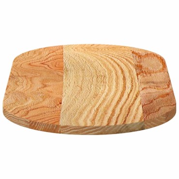vidaXL Επιτραπέζια επιφάνεια Ανοιχτό Καφέ 80x40x2cm Ξύλο Δρυός Οβάλ