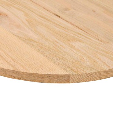 vidaXL Επιτραπέζια επιφάνεια 140x60x2cm από Μασίφ Ξύλο Δρυός Οβάλ