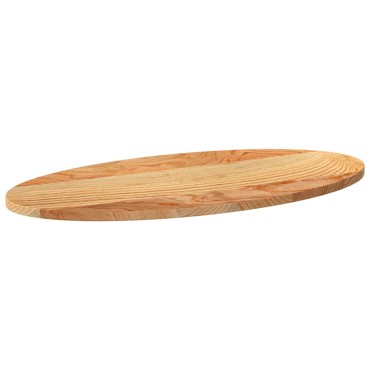 vidaXL Επιτραπέζια επιφάνεια Ανοιχτό Καφέ 80x40x2cm Ξύλο Δρυός Οβάλ
