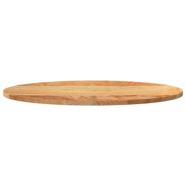 vidaXL Επιτραπέζια επιφάνεια Ανοιχτό Καφέ 80x40x2cm Ξύλο Δρυός Οβάλ